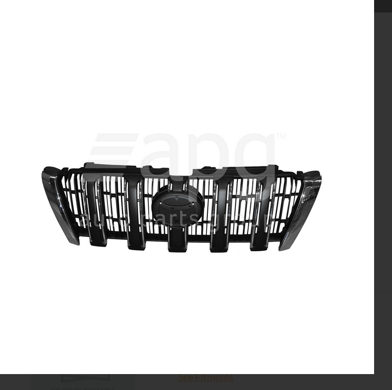 NEW FRONT GRILLE FOR TOYOTA PRADO PRE CRASH SYSTEM 5/2015-8/2017 WAGON