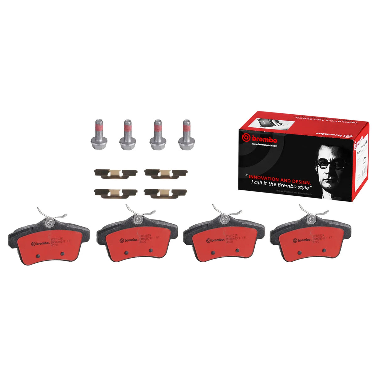Brembo REAR Brake Pads Set For DS DS 5 1.6 BlueHDi 115 2015-2018