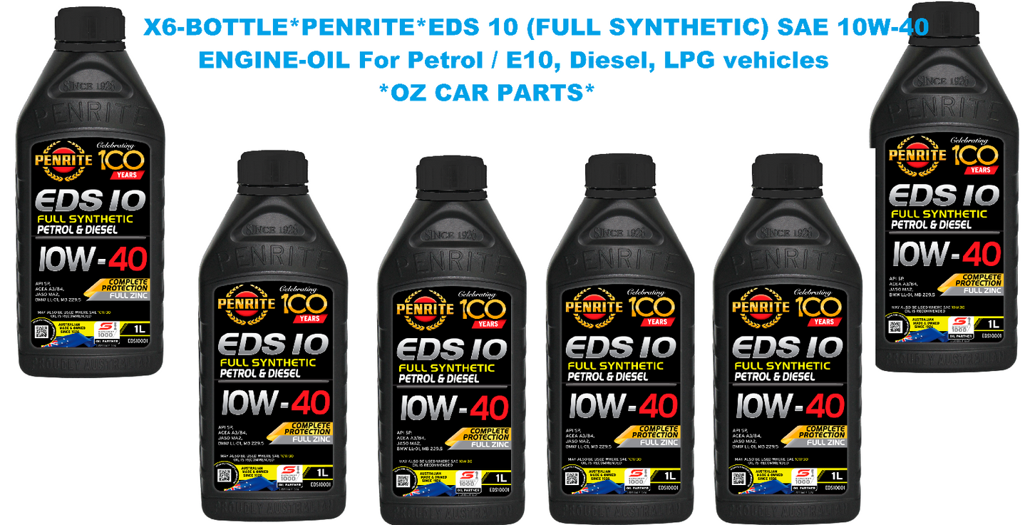 X6- ENGINE OIL *PENRITE* EDS10001 EDS 10 (FULL SYNTHETIC) SAE 10W-40