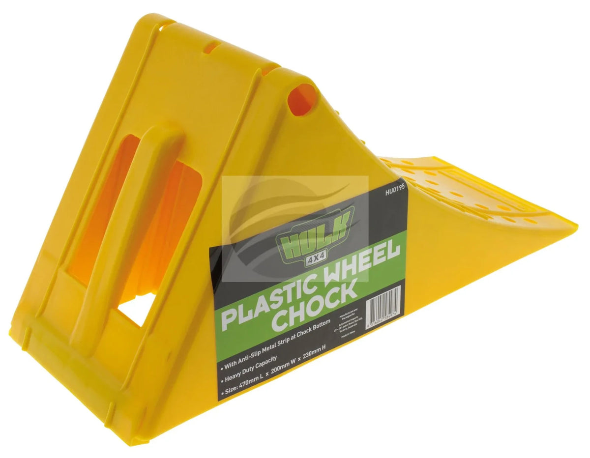 NEW HEAVY DUTY WHEEL CHOCK PLASTIC 40,000kg L470 x W200 x H230mm
