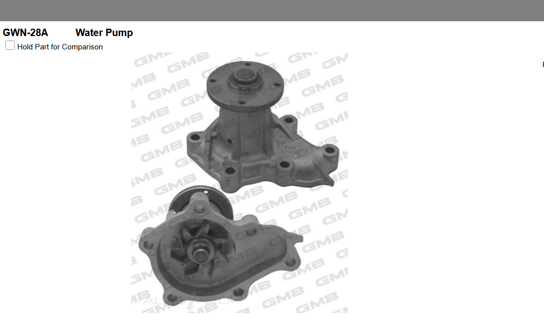 GENUINE GMB WATER PUMP+GASKET+SILICONE FOR Nissan 300C Y30 3.0L V6
