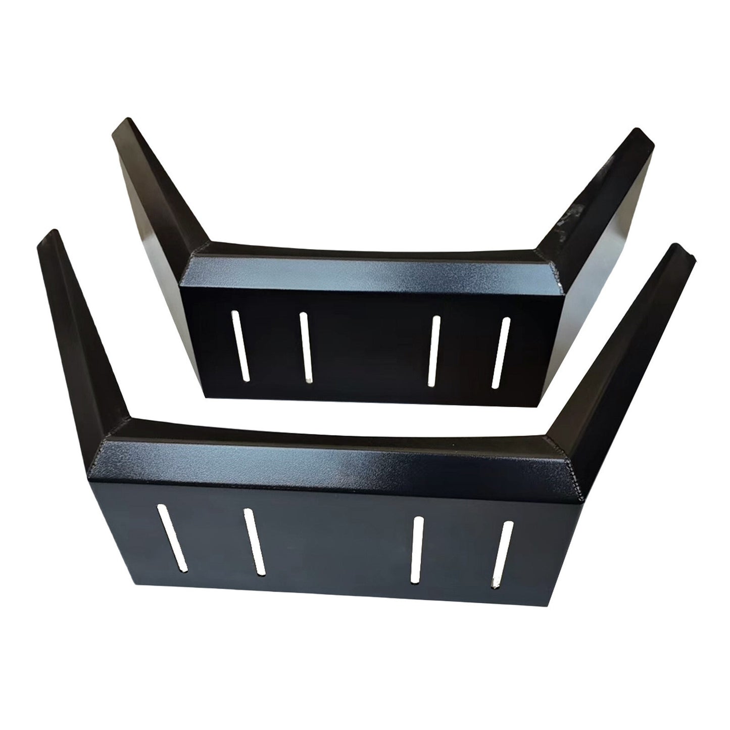 Universal Pair Black Fender Flare Wheel Arch Mud Guard STEEL Black Powder Coated