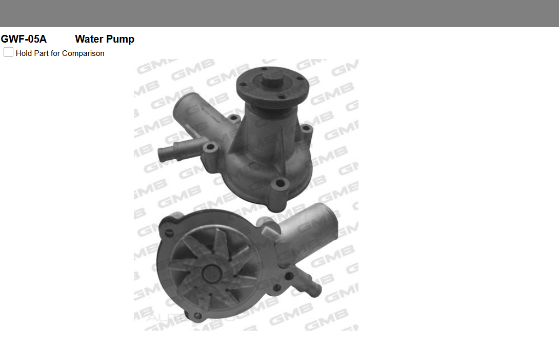 GENUINE GMB WATER PUMP+GASKET+SILICONE FOR Ford Falcon 4.1L 3.3L XA XB XC XD