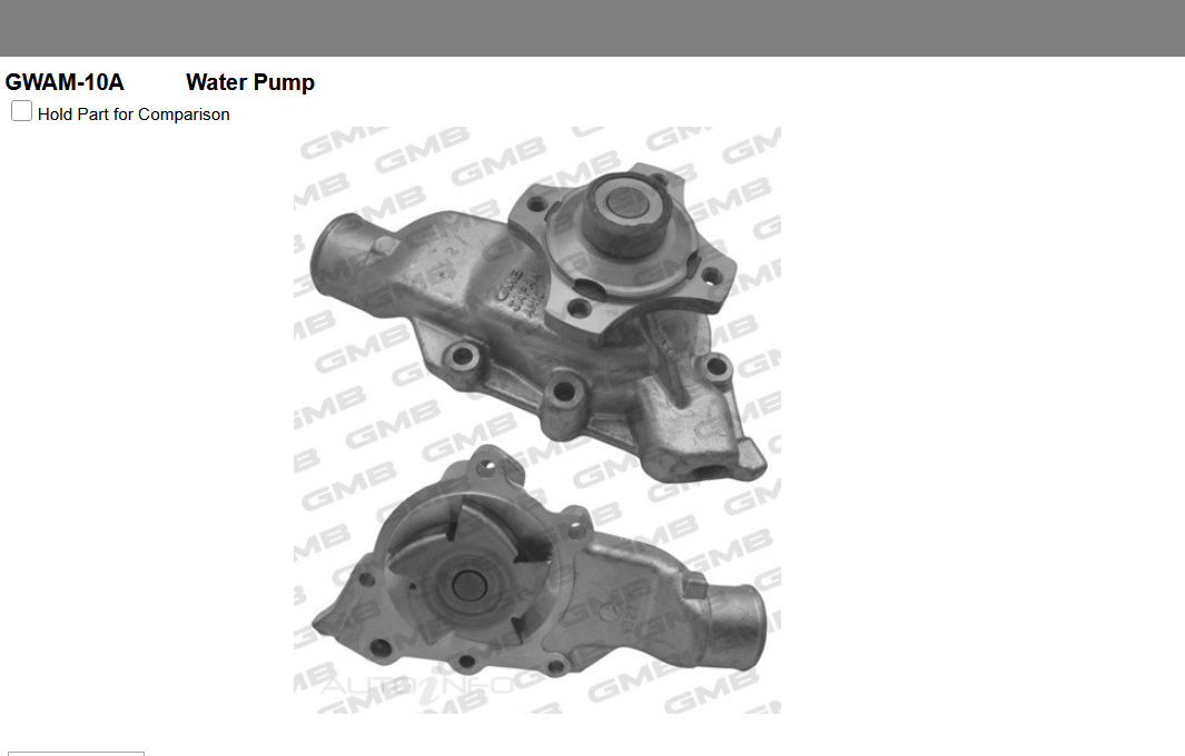 GENUINE GMB WATER PUMP+GASKET+SILICONE FOR Jeep Grand Cherokee 4.0 WJ,WG SUV 4x4