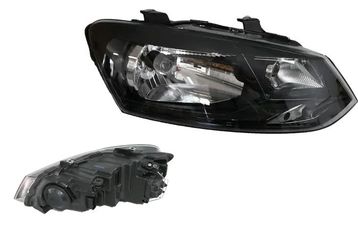 NEW RIGHT HEADLIGHT FOR VOLKSWAGEN POLO 6R 3/2010-07/2014 H4 / PY21-GLOBE