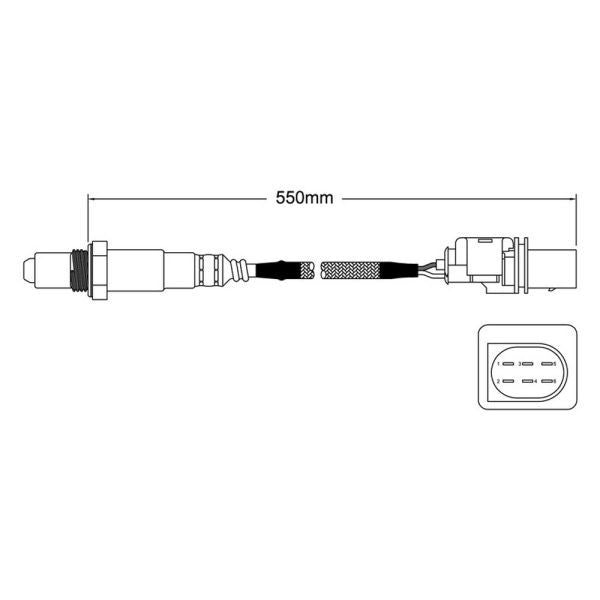 NEW Exhaust O2 Oxygen Sensor FOR BMW 1 Series (E81, E82, E87, E88): 120i (2.0L,