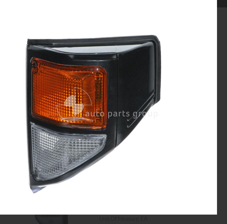 NEW LEFT CORNER BLINKER PARK LIGHT FOR TOYOTA LANDCRUISER 8/99-1/07 BLACK