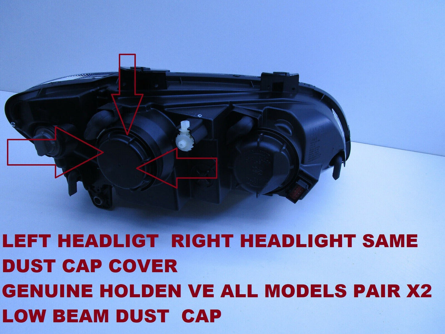X2 GENUINE PAIR HEADLIGHT CAP DUST COVER FOR HOLDEN COMMODORE VE ALL MODEL