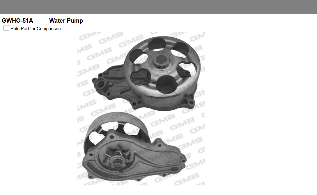 GENUINE GMB WATER PUMP & GASKET & SILICONE FOR Honda Civic 2.0 EU,EP,EV Type-R