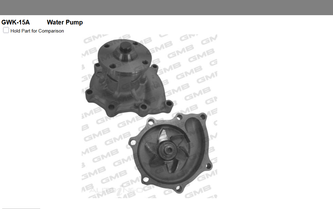 GENUINE GMB WATER PUMP+GASKET+SILICONE FOR Kia Pregio 2.7L TB