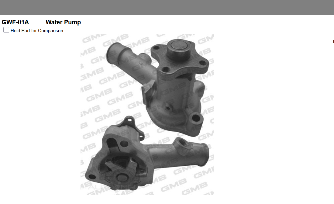GENUINE GMB WATER PUMP+GASKET+SILICONE FOR Ford Escort 1.1L