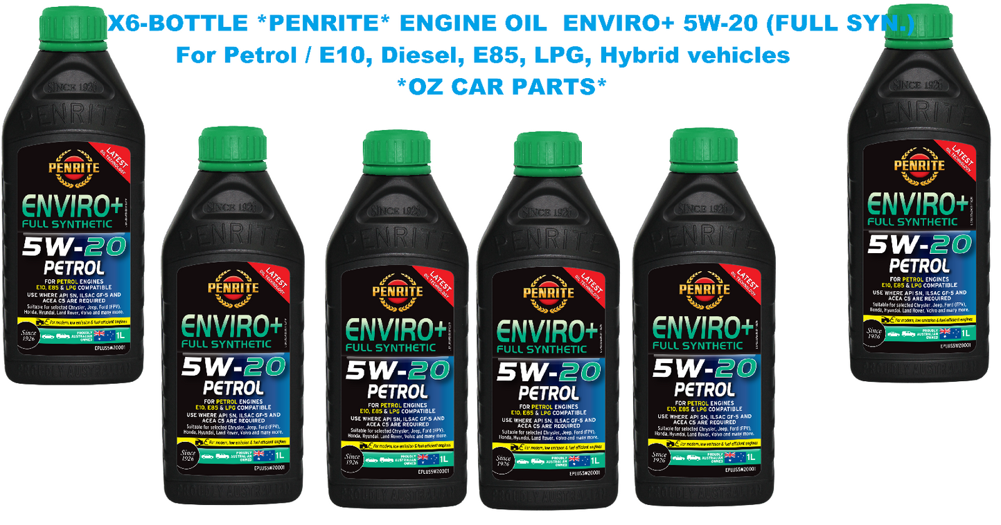 X6-BOTTLE *PENRITE* ENGINE OIL EPLUS5W20001 ENVIRO+ 5W-20 (FULL SYN.)