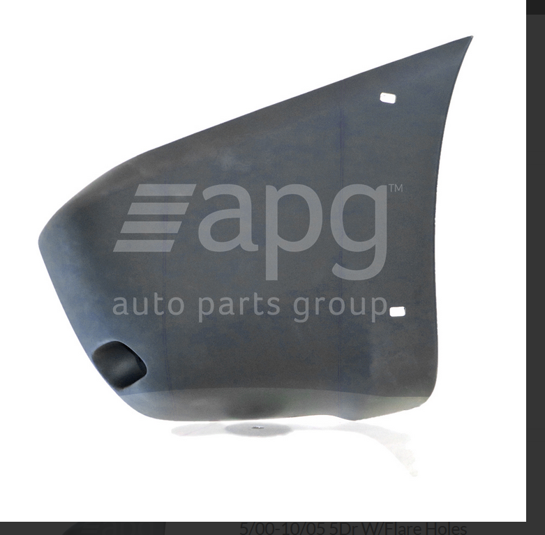 NEW RIGHT REAR BAR END FOR TOYOTA RAV4 5/2000-10/2005 5-DOOR WITH FLARE TYPE