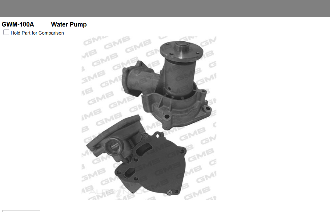 GENUINE GMB WATER PUMP+GASKET+SILICONE FOR Mitsubishi Triton 2.5 ML,MN DI-D KA4T