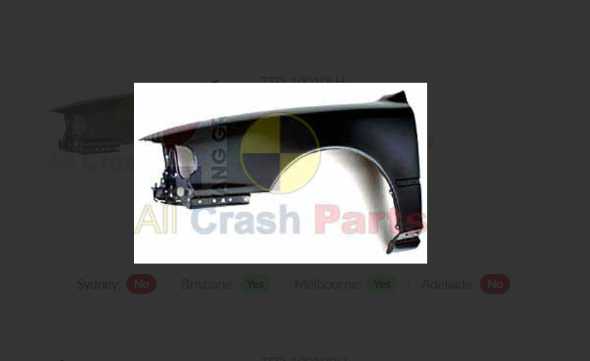 NEW LEFT FRONT GUARD FOR TOYOTA CAMRY 11/1992-7/1997 WAGON HOLDEN APOLLO