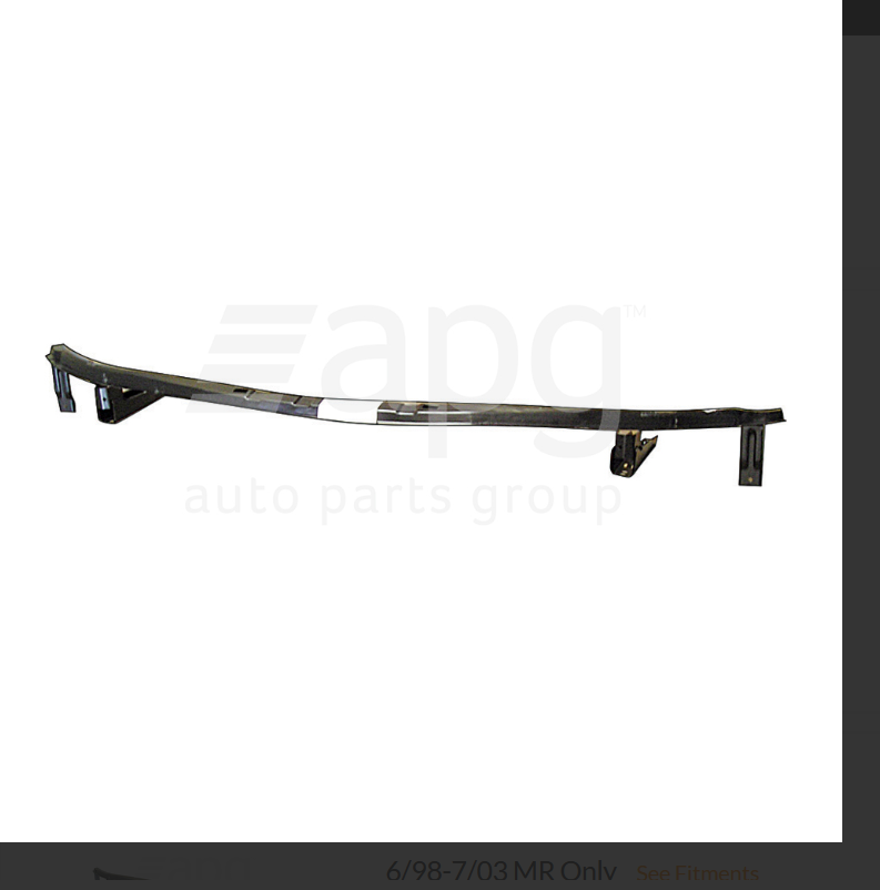 GENUINE Front Reinforcement CRASH BAR FOR MITSUBISHI LANCER 6/01-6/02 2DR COUPE
