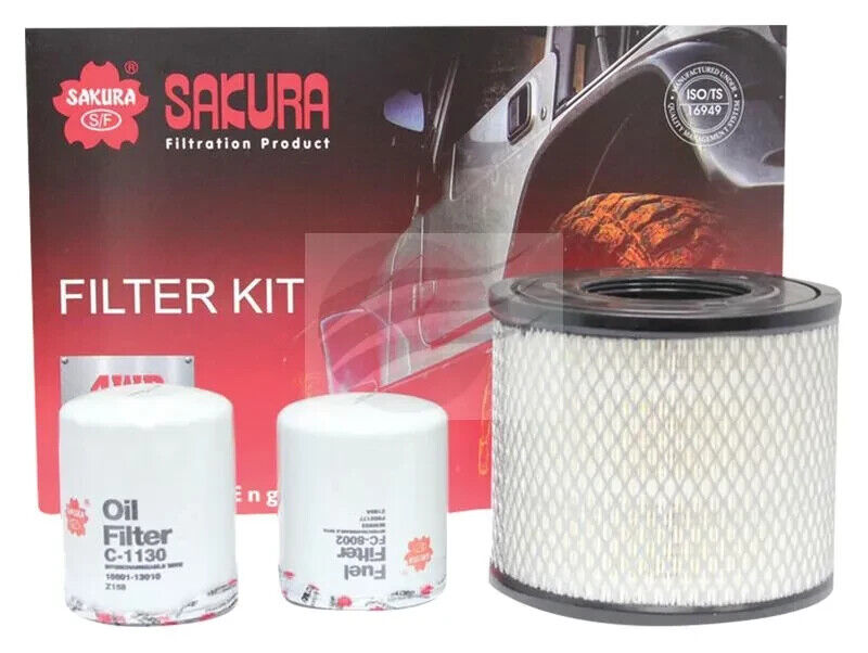 SERVICE FILTER KIT OIL AIR FUEL FOR HOLDEN RODEO RA 4JH1TC 3.0L TURBO