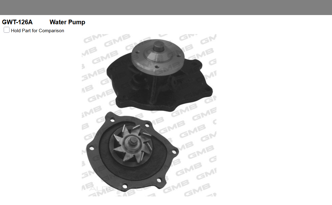 GENUINE GMB WATER PUMP+GASKET+SILICONE FOR Toyota Dyna 4.0L WU90 D (WU90)