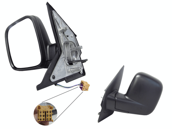NEW LEFT SIDE DOOR MIRROR FOR VOLKSWAGEN TRANSPORTER T5 08/2004 ~ 09/2009 5-PIN
