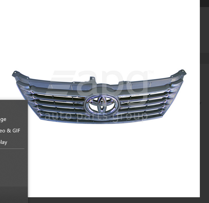 Genuine FRONT GRILLE FOR TOYOTA AURION GSV50R 4/12-5/15 ATX / PRESARA & PRODIGY