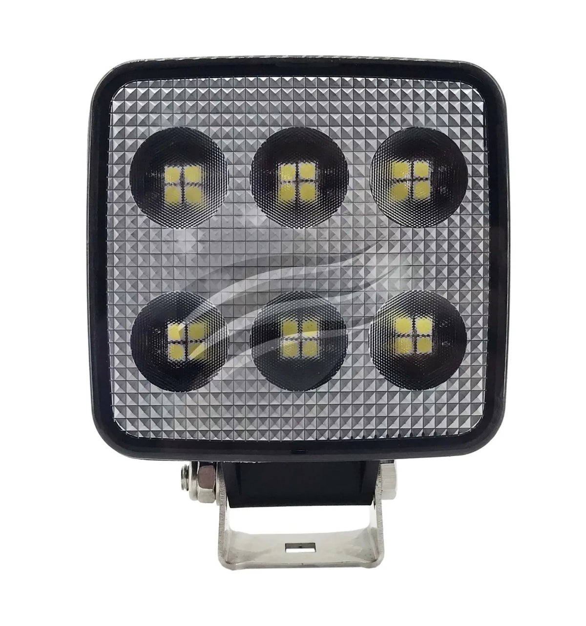 NEW HEAVY DUTY PAIR LED SQUARE WORKLAMP FLOOD BEAM 60 Deg 9-36V 24W 24 LED BLACK