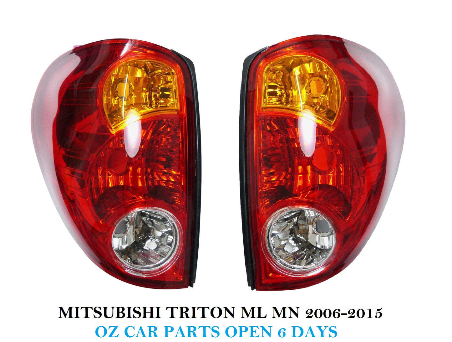 FOR MITSUBISHI TRITON ML MN UTE 2006-2015 TAIL LIGHTS REAR LAMPS PAIR X2 NEW