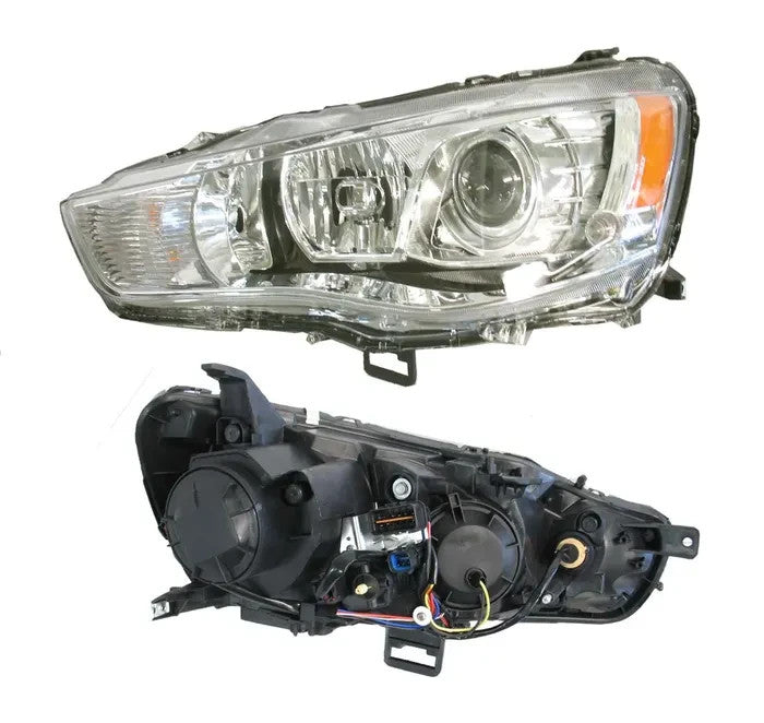 NEW LEFT HEADLIGHT FOR MITSUBISHI OUTLANDER ZH 08/2009-10/2012 XENON - CHROME