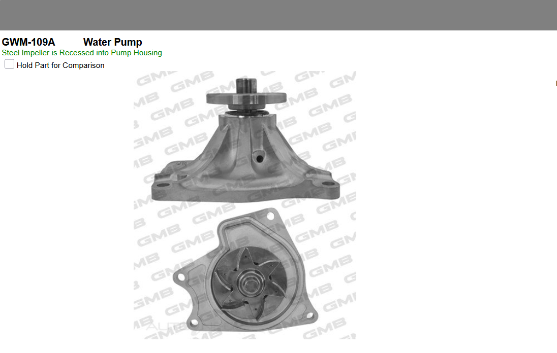 GENUINE GMB WATER PUMP+GASKET+SILICONE FOR Mitsubishi PAJERO 3.2L 2006-2021