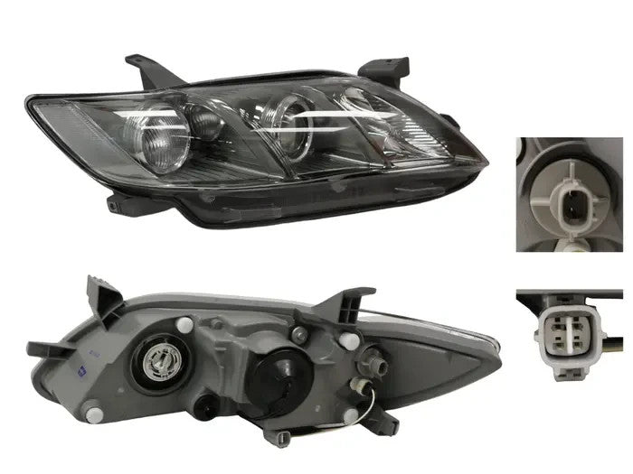NEW RIGHT HEADLIGHT FOR TOYOTA CAMRY CV40 7/2006-6/2009 SPORTIVO TINTED BLACK
