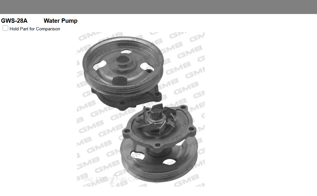 GENUINE GMB WATER PUMP+GASKET+SILICONE FOR Suzuki ALTO 1.0L 1999-2007