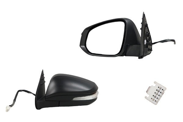 NEW LEFT SIDE DOOR MIRROR FOR TOYOTA HILUX TGN/GUN/GGN 07/15-ON WITH LIGHT 7-PIN