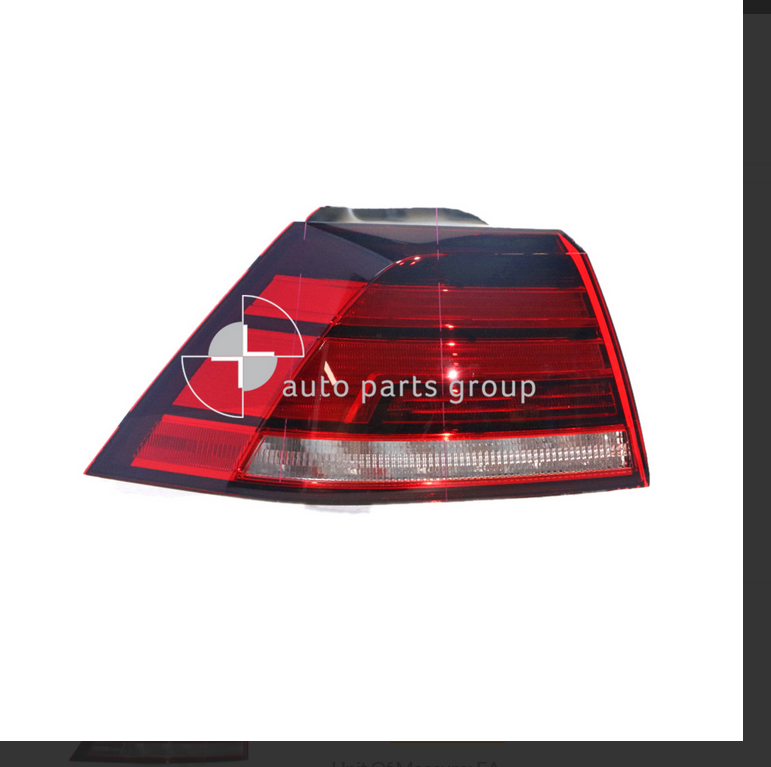 GENUINE LEFT TAIL LIGHT FOR VW GOLF MK7 7/17-1/2021 5-DOOR BASE LINES/GTI LED