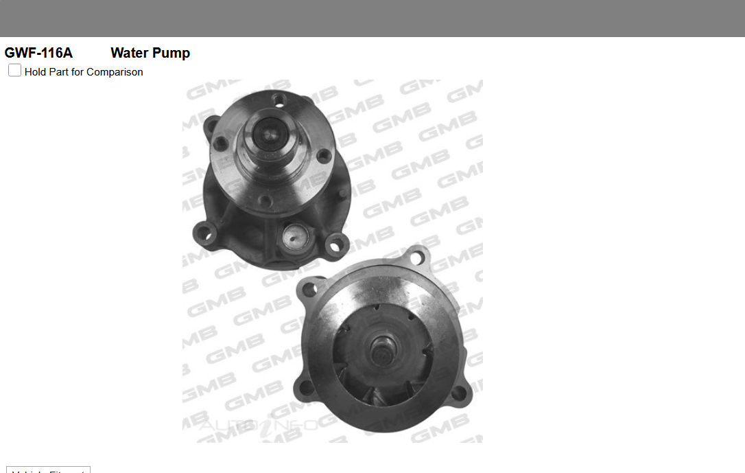 GENUINE GMB WATER PUMP+GASKET+SILICONE FOR Ford Explorer 4.6 UT,UX,UZ (UT, UX, U