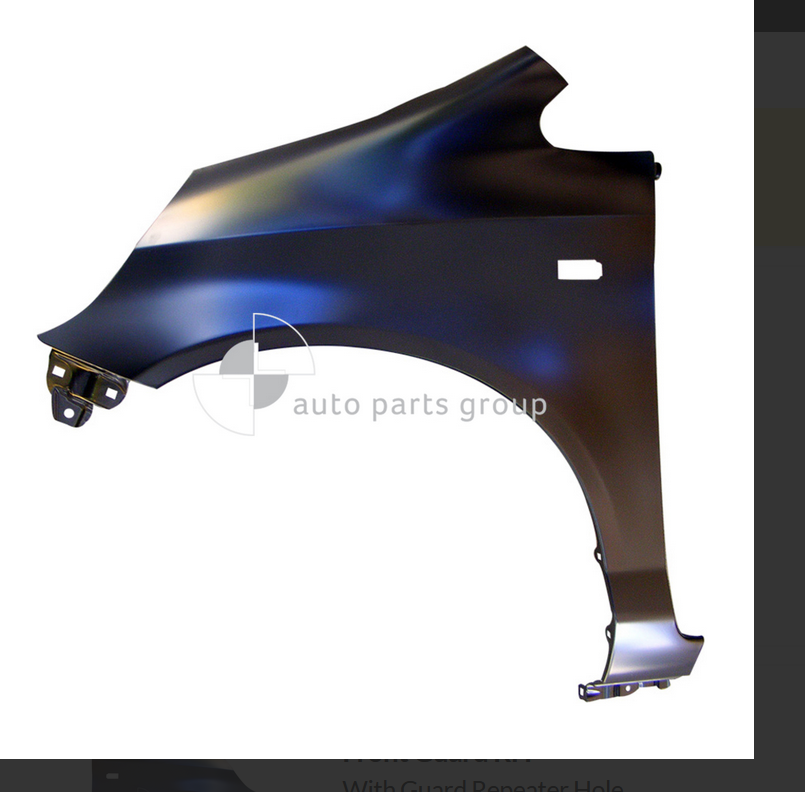 GENUINE LEFT FRONT GUARD FOR HONDA JAZZ 10/2002-10/2004 HATCH BLINKER TYPE