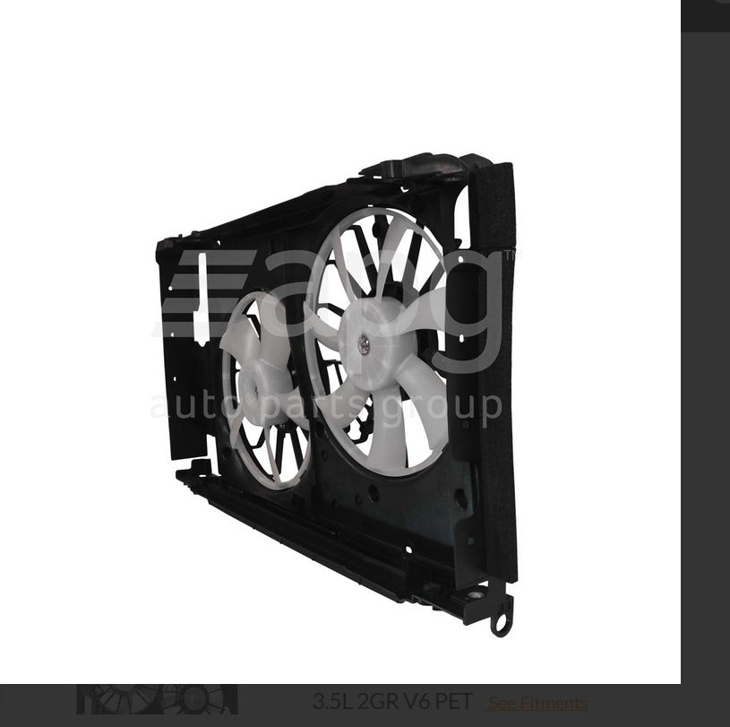 NEW COMPLETE RADIATOR FAN FOR TOYOTA RAV4 11/05-12/12 2.4L 2AZ 4CYL PETROL RAV-4