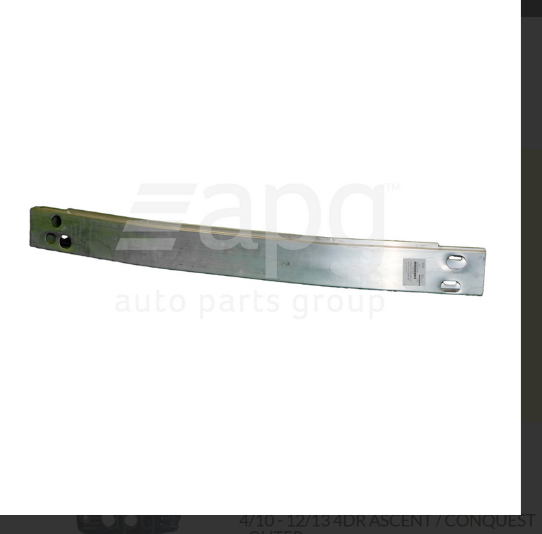 GENUINE Front Bar Reinforcement FOR TOYOTA COROLLA ZRE152-R 4/2010-12/2013 4DR