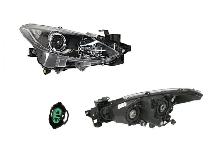 NEW RIGHT HEADLIGHT LAMP FOR MAZDA 3 BM 02/14-04/16 ELECTRIC ADJUSTER WITHOUT MO