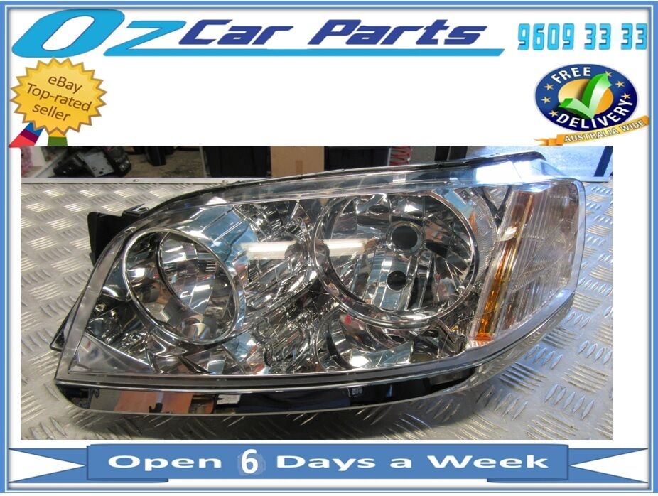 FITS FOR FORD TERRITORY HEADLIGHT / HEAD LAMP 2009-2011 CHROME LEFT HAND NEW