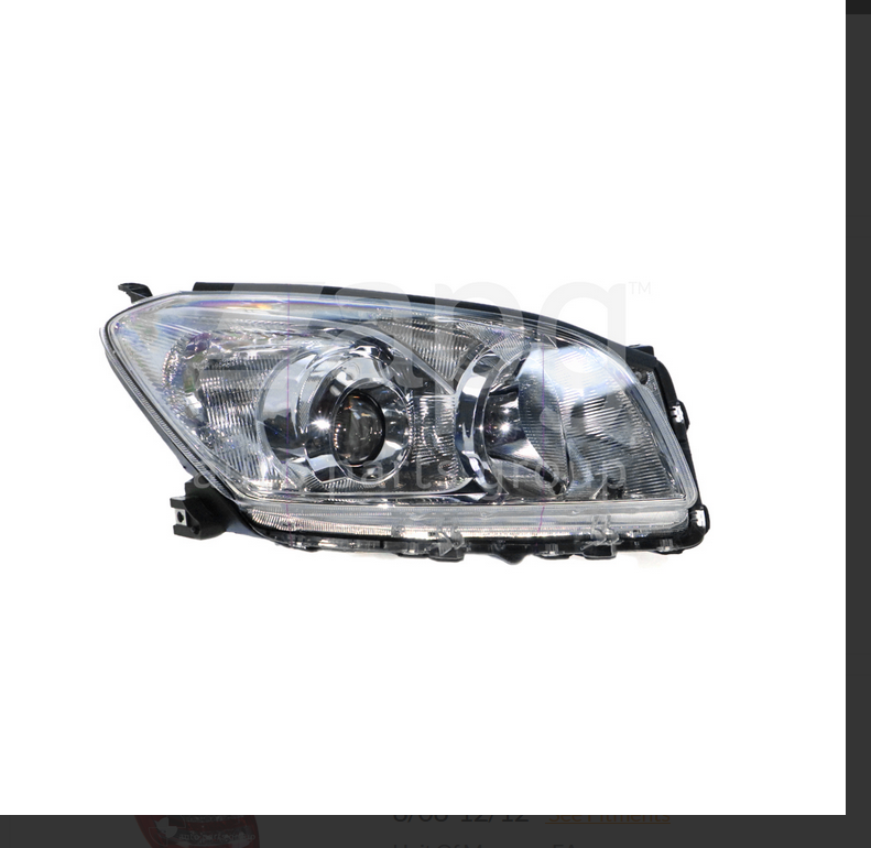 NEW DRIVER RIGHT SIDE HEADLIGHT LAMP FOR TOYOTA RAV4 8/2008-12/2012 V6