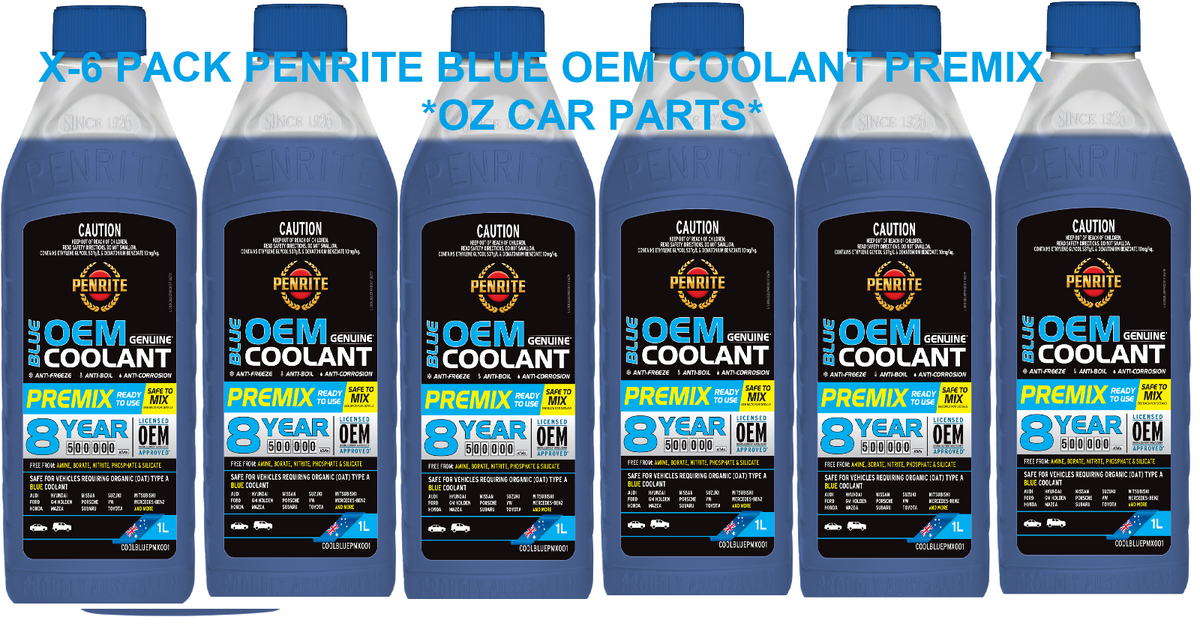 X6-PACK BLUE OEM COOLANT PREMIX BLUE Anti-Freeze FOR PENRITE COOLBLUEPMX001