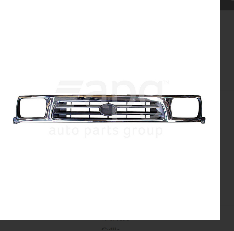 NEW FRONT GRILLE FOR TOYOTA HILUX 10/1997-9/2001 CHROME 1-PIECE TYPE
