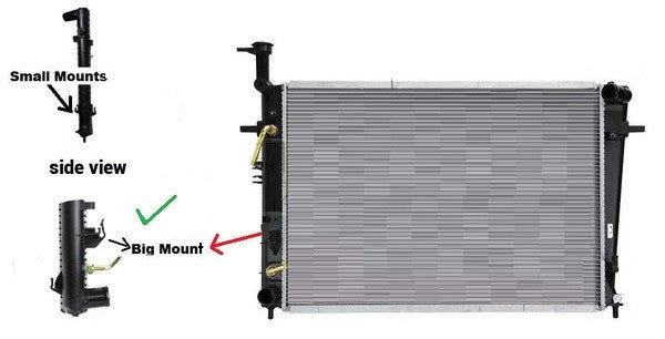 NEW RADIATOR FOR KIA SPORTAGE KM 08/2004 04/2010 BIG FAN MOUNT 2.7 LITRE PETRO