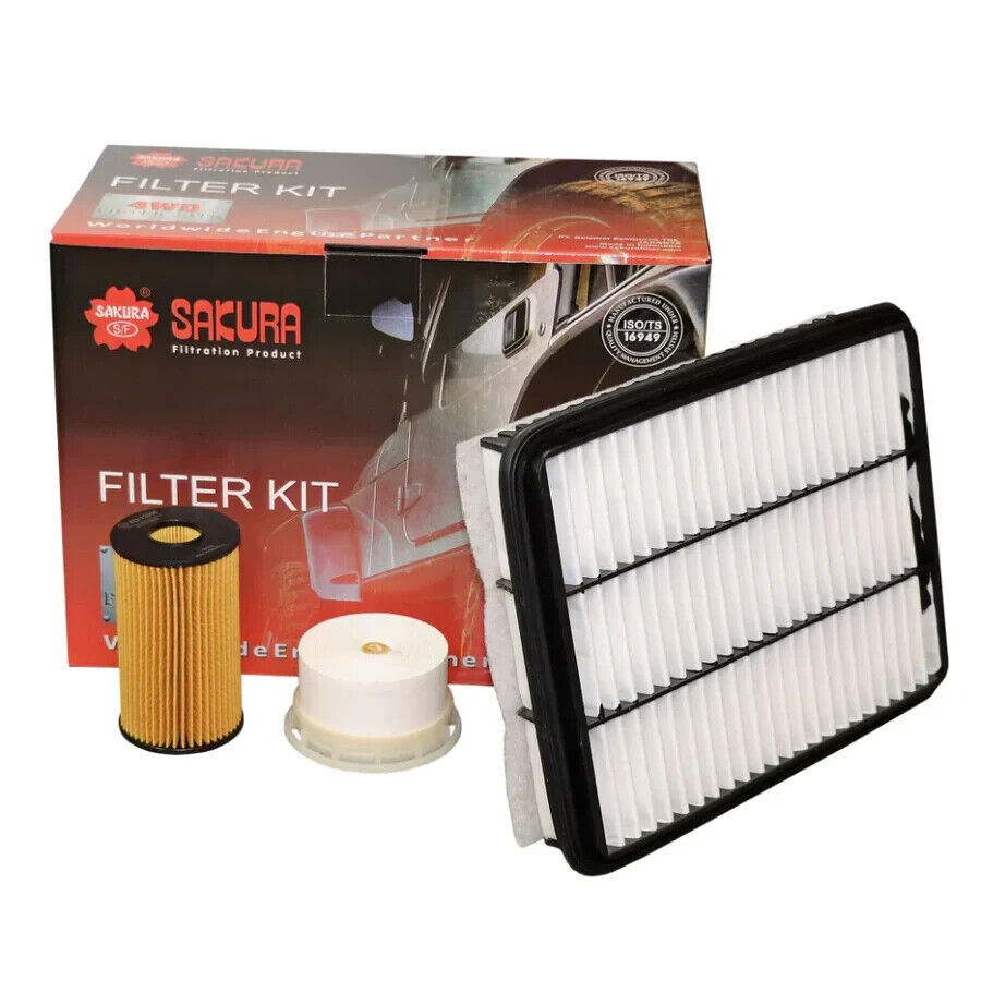 SERVICE FILTER KIT OIL AIR FUEL FOR TOYOTA LANDCRUISER VDJ76 VDJ78 4.5L-4.7L V8