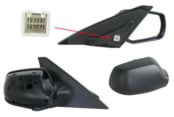 NEW RIGHT SIDE DOOR MIRROR FOR MAZDA 3 BK 01/2004 ~ 12/2008