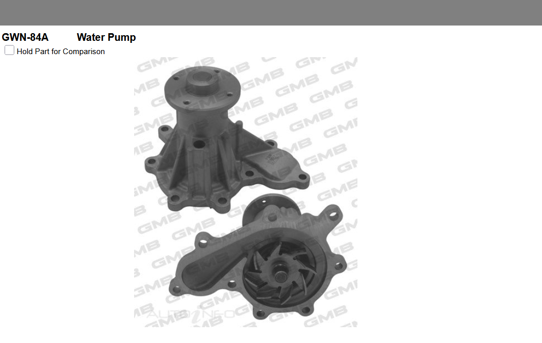 GENUINE GMB WATER PUMP+GASKET+SILICONE FOR Nissan Navara 2.5L D22 Di 4WD 4X4