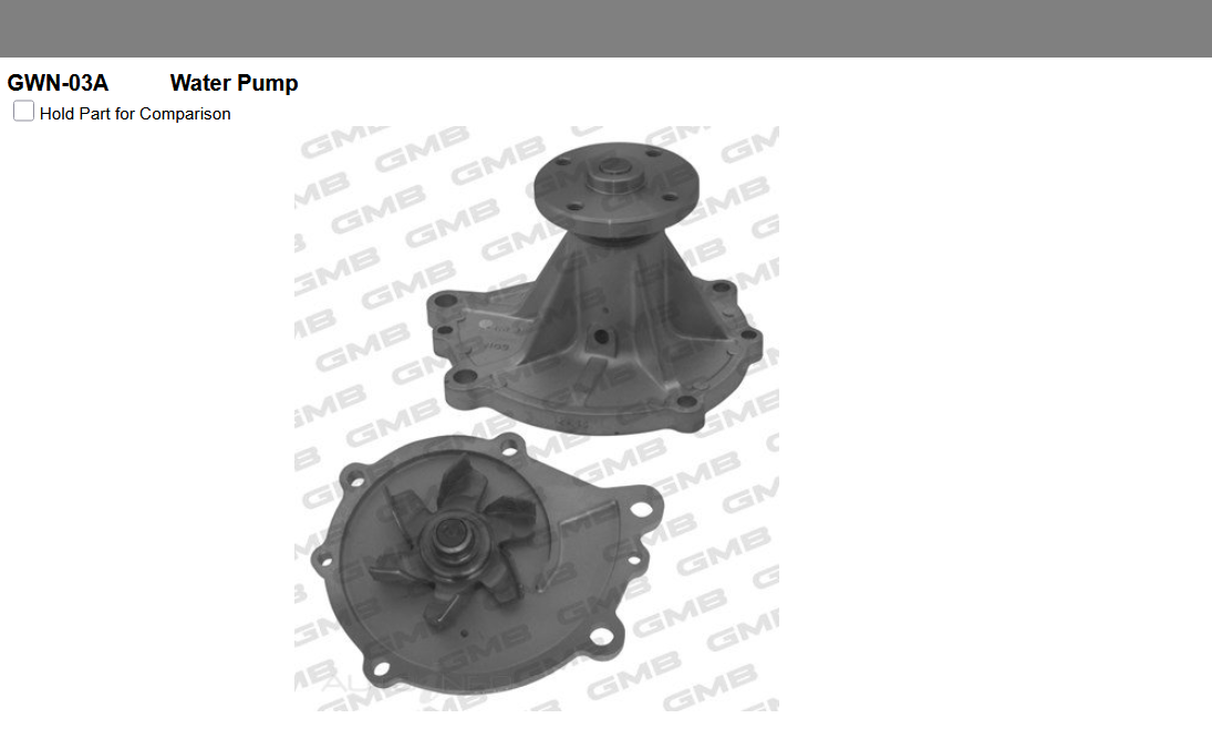 GENUINE GMB WATER PUMP+GASKET+SILICONE FOR Nissan Bluebird 2.0L 910