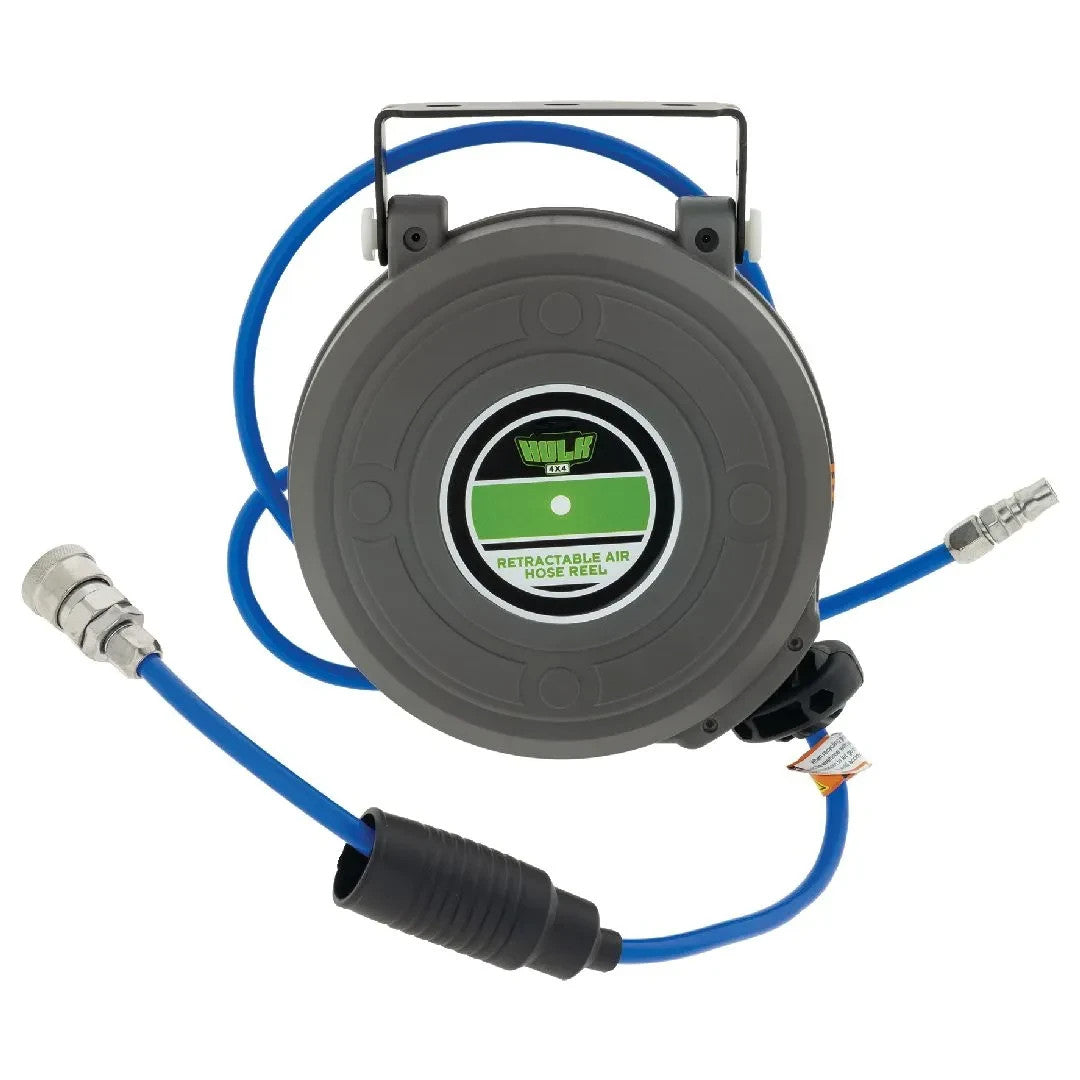 NEW HEAVY DUTY AIR HOSE REEL RETRACTABLE 6M 185 X 75MM 116PSI