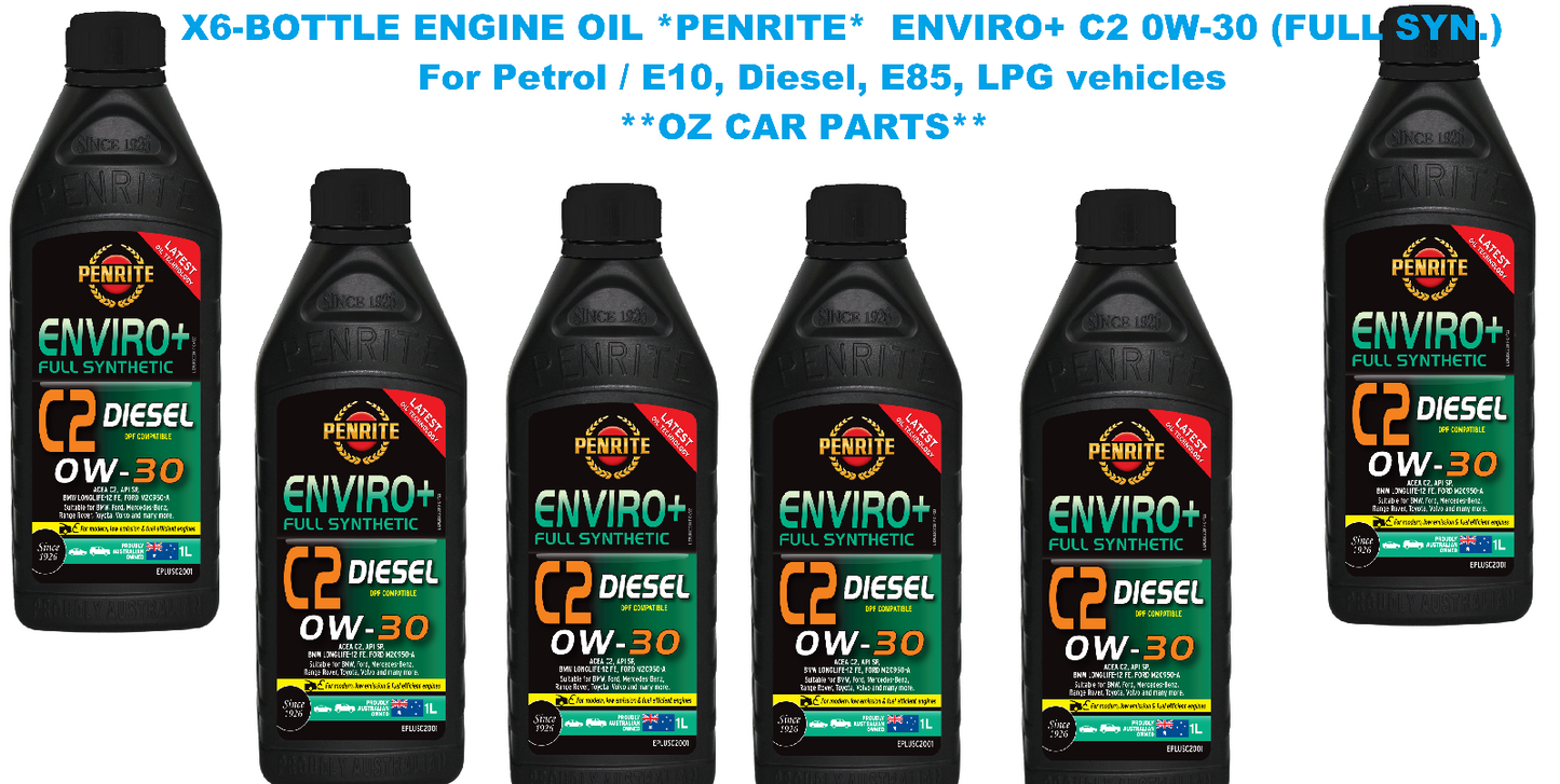 X6-BOTTLE *PENRITE* ENGINE OIL EPLUSC2001 ENVIRO+ C2 0W-30 (FULL SYN.)