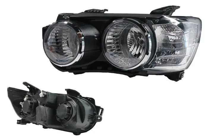 NEW LEFT HEADLIGHT FOR HOLDEN BARINA TM 10/2011-08/2016 WITH CHROME ROUND RIM