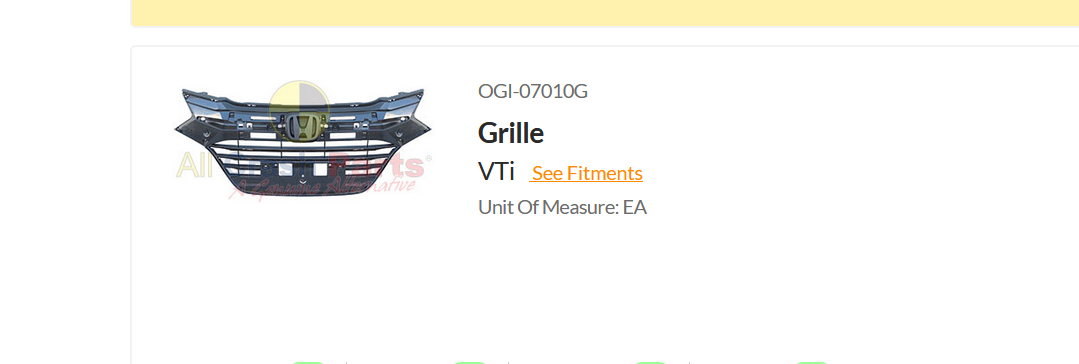 GENUINE FRONT GRILLE FOR HONDA HR-V RU 2/2015-ON WITHOUT MOULDS